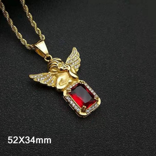 BC Wholesale Stainless Steel 316L Angel Pendant Without Chain NO.#SJ40P176