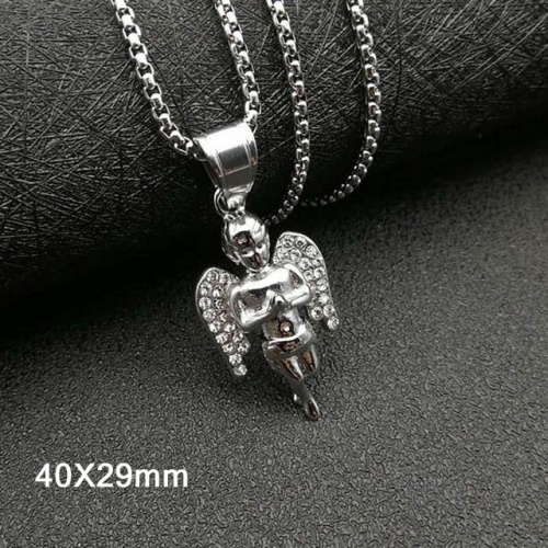 BC Wholesale Stainless Steel 316L Angel Pendant Without Chain NO.#SJ40P320