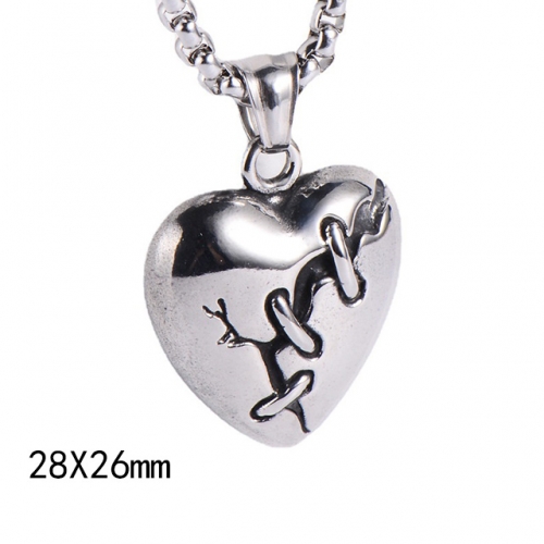 Wholesale Jewelry Stainless Steel 316L Lover Pendants Without Chain NO.#SJ45P026