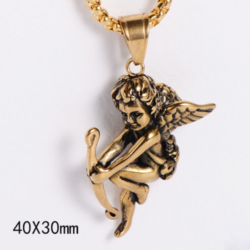 BC Wholesale Stainless Steel 316L Angel Pendant Without Chain NO.#SJ45P077