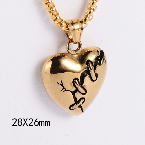 Wholesale Jewelry Stainless Steel 316L Lover Pendants Without Chain NO.#SJ45P027