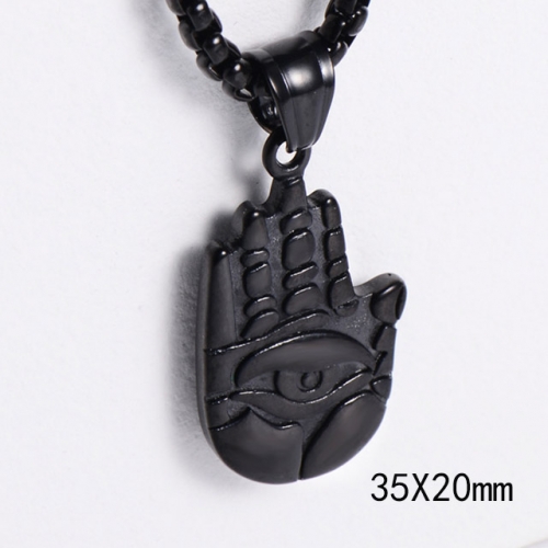 BC Wholesale Stainless Steel 316L Evil Eye Pendant Without Chain NO.#SJ45P247