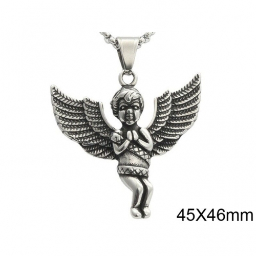 BC Wholesale Stainless Steel 316L Angel Pendant Without Chain NO.#SJ49P804