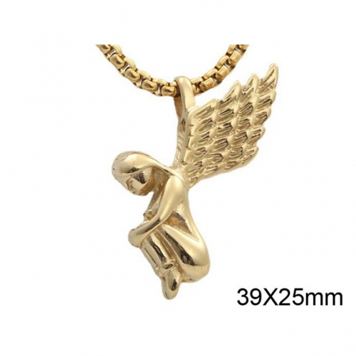 BC Wholesale Stainless Steel 316L Angel Pendant Without Chain NO.#SJ49P781