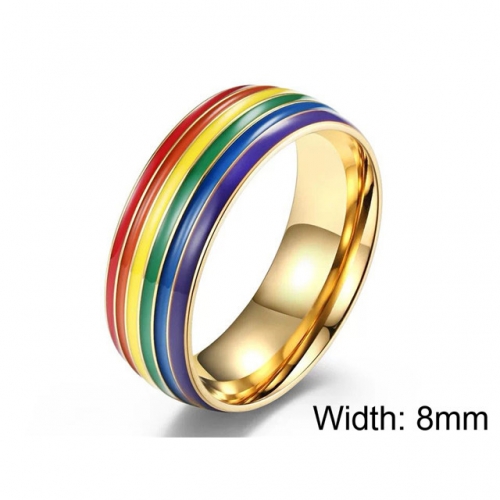 Wholesale Stainless Steel 316L Multi-Color Ring Sets NO.#SJ5R364