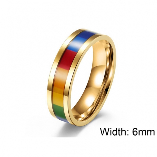 Wholesale Stainless Steel 316L Multi-Color Ring Sets NO.#SJ5R098