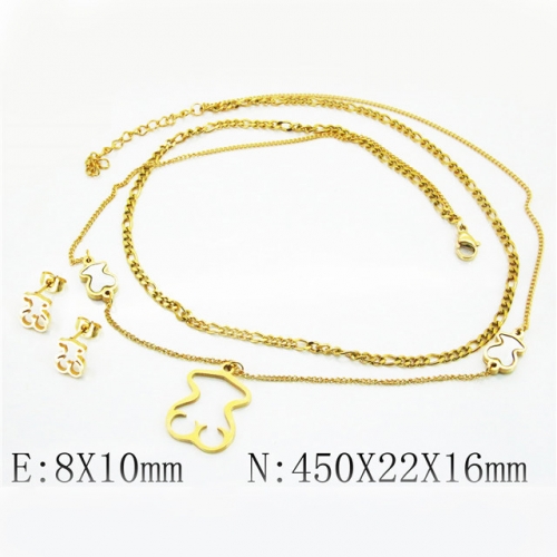 BC Wholesale Stainless Steel 316L Jewelry Sets NO.#BC02S2835HMZ