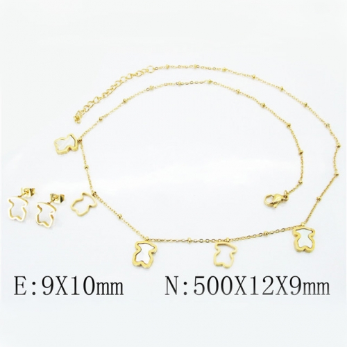 BC Wholesale Stainless Steel 316L Jewelry Sets NO.#BC02S2836HME
