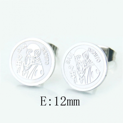BC Jewelry Wholesale Stainless Steel 316L Earrings NO.#BC12E0152KQ