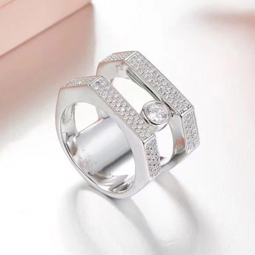 925 Silver Jewelry Fashion CZ Silver Rings NO.#925J6R017