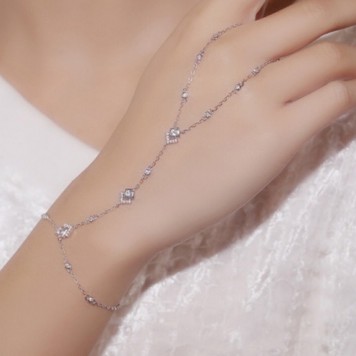 925 Silver Jewelry Fashion CZ Silver Bracelets NO.#925J6B039