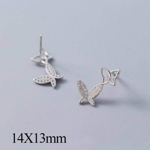 BC Jewelry Wholesale 925 Silver Jewelry Fashion Earrings NO.#925J5SEG0343