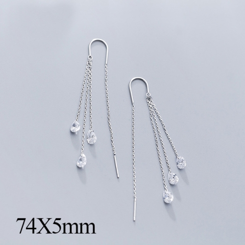 BC Jewelry Wholesale 925 Silver Jewelry Fashion Earrings NO.#925J5SEG1356