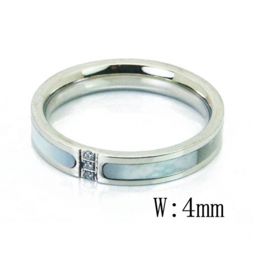 Wholesale Stainless Steel 316L Rings With Shell or Pearl NO.#BC47R0065HZL