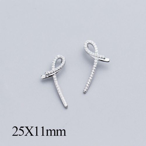 BC Jewelry Wholesale 925 Silver Jewelry Fashion Earrings NO.#925J5SEG2075