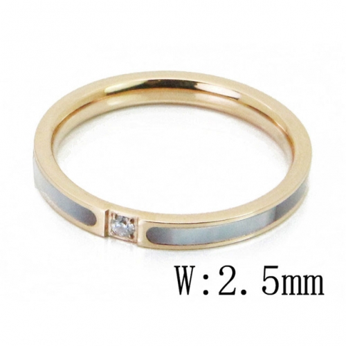 Wholesale Stainless Steel 316L Rings With Shell or Pearl NO.#BC47R0096PL