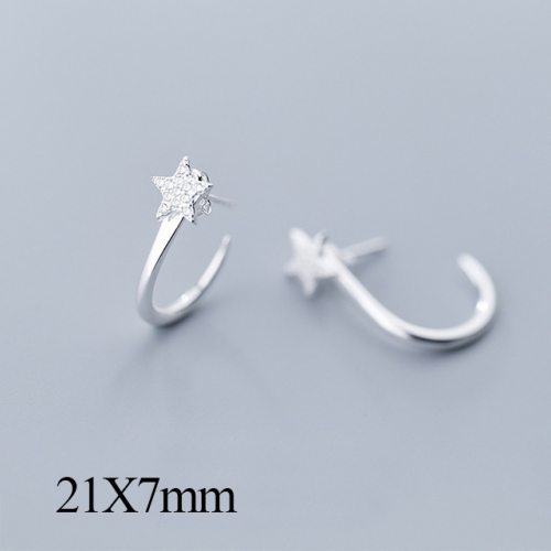BC Jewelry Wholesale 925 Silver Jewelry Fashion Earrings NO.#925J5SEG1045