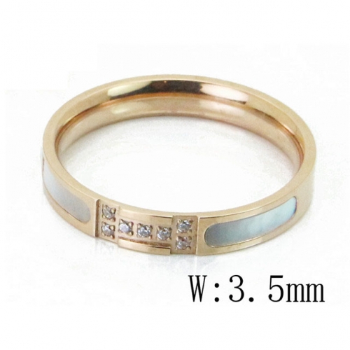 Wholesale Stainless Steel 316L Rings With Shell or Pearl NO.#BC47R0090PV
