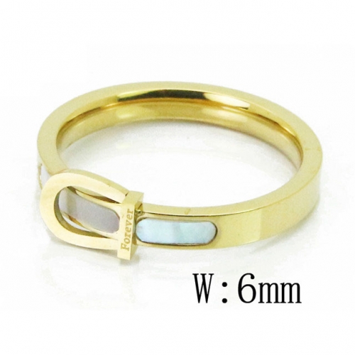 Wholesale Stainless Steel 316L Rings With Shell or Pearl NO.#BC47R0058OD