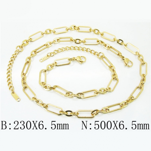 BC Wholesale Stainless Steel 316L Jewelry Set NO.#BC40S0431HLL