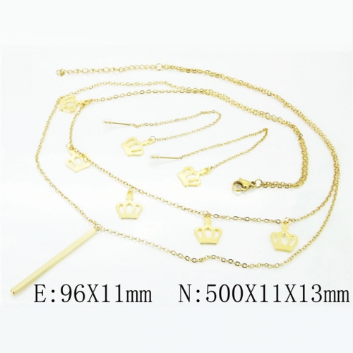 BC Wholesale Stainless Steel 316L Jewelry Sets NO.#BC59S1856HVV
