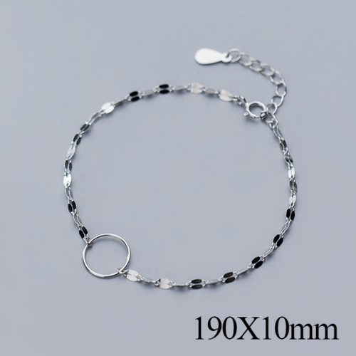 BC Wholesale S925 Sterling Silver Anklet Women'S Fashion Anklet Silver Jewelry Anklet NO.#925J5B3107