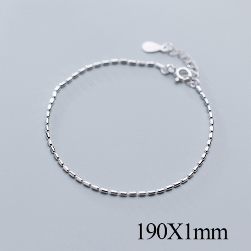 BC Wholesale S925 Sterling Silver Anklet Women'S Fashion Anklet Silver Jewelry Anklet NO.#925J5B3210