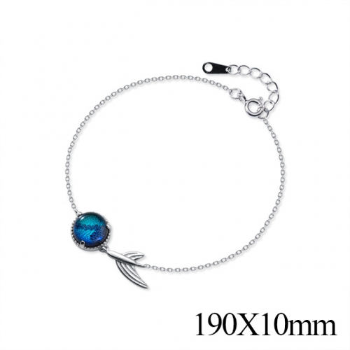 BC Wholesale S925 Sterling Silver Anklet Women'S Fashion Anklet Silver Jewelry Anklet NO.#925J5B3300
