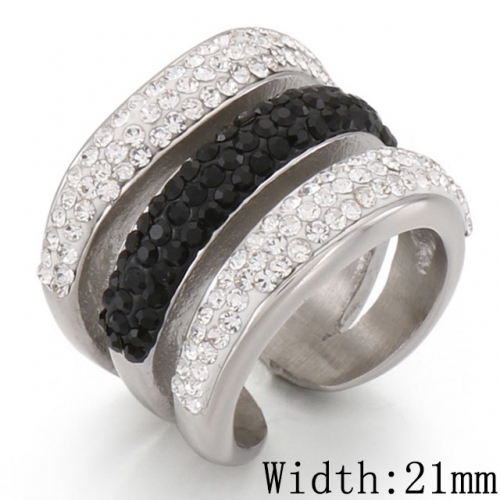BC Wholesale Stainless Steel 316L Jewelry Open Rings NO.#SJ53R53379