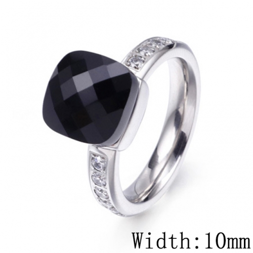 BC Wholesale Stainless Steel 316L Jewelry CZ Rings For Women NO.#SJ53RE82849