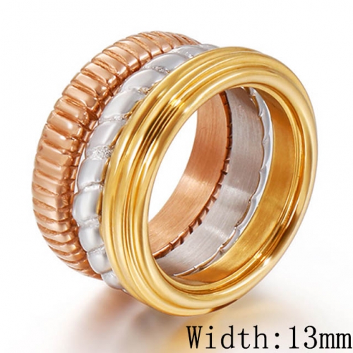 Wholesale Stainless Steel 316L Fashion Multi-Color Rings Sets NO.#SJ53R86171