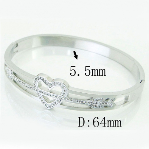 BC Wholesale Jewelry Stainless Steel 316L Fashion Bangles NO.#BC19B0734HMZ