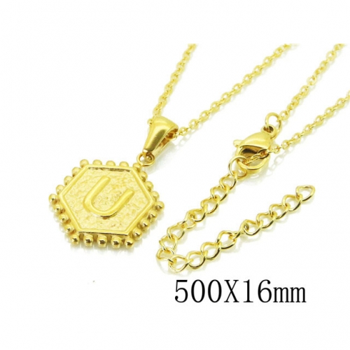 BC Wholesale Jewelry Stainless Steel 316L Necklace NO.#BC06N0528PU