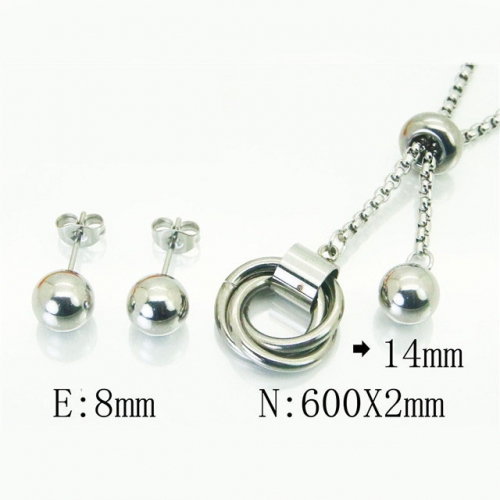 BC Wholesale Stainless Steel 316L Jewelry Sets NO.#BC59S1897OL
