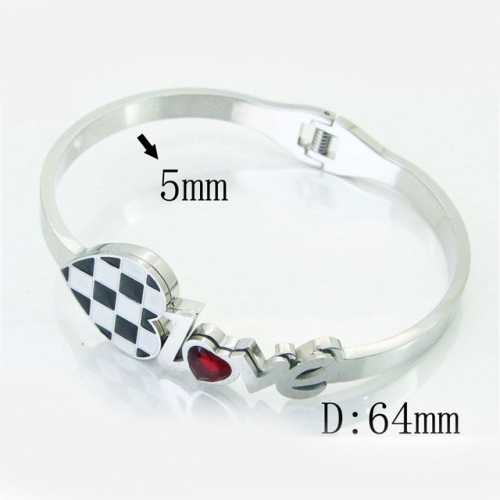 BC Wholesale Jewelry Stainless Steel 316L Fashion Bangles NO.#BC80B1231HJL