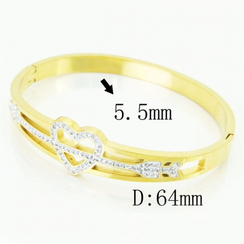 BC Wholesale Jewelry Stainless Steel 316L Fashion Bangles NO.#BC19B0735HOE