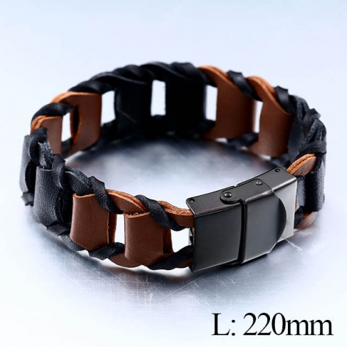 BC Jewelry Wholesale Good Quality Fashion Leather Bracelet NO.#SJ14B272