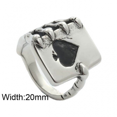 BC Wholesale Fashion Jewelry Stainless Steel 316L Jewelry Rings NO.#SJ49R693