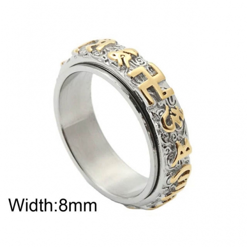 BC Jewelry Wholesale Rotatable Rings Stainless Steel 316L Rings NO.#SJ49R204