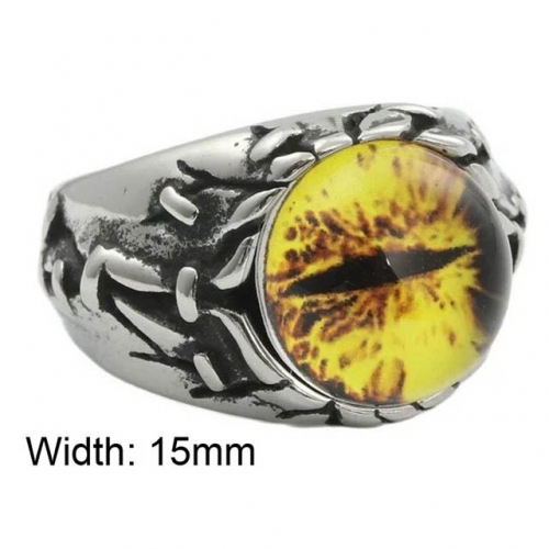 BC Wholesale Evil Eye Rings Jewelry Stainless Steel 316L Jewelry Rings NO.#SJ49R044