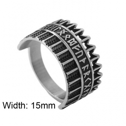 BC Jewelry Wholesale Font Rings Stainless Steel 316L Rings NO.#SJ49R106