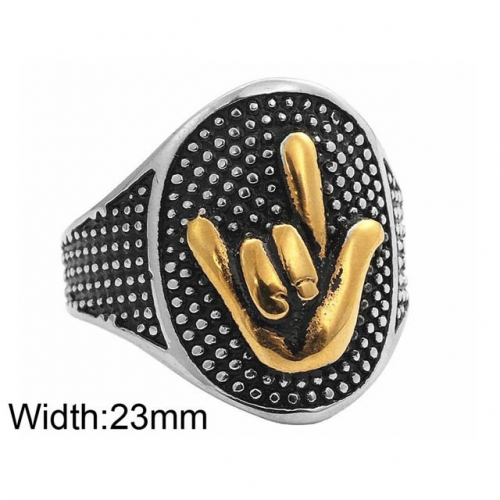 BC Wholesale Popular Jewelry Stainless Steel 316L Jewelry Rings NO.#SJ49R563