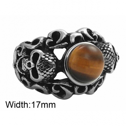 BC Wholesale Skull Rings Jewelry Stainless Steel 316L Jewelry Rings NO.#SJ49R605