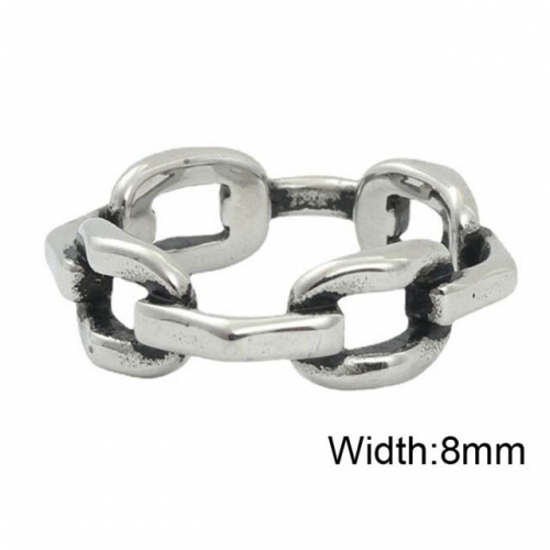BC Wholesale Hollow Rings Stainless Steel 316L Jewelry Rings NO.#SJ49R656