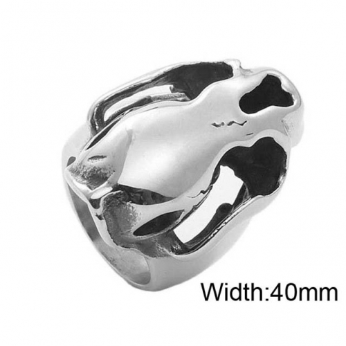 BC Wholesale Hollow Rings Stainless Steel 316L Jewelry Rings NO.#SJ49R367