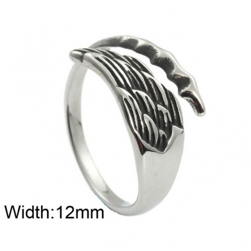 BC Wholesale Stainless Steel 316L Jewelry Open Rings NO.#SJ49R388