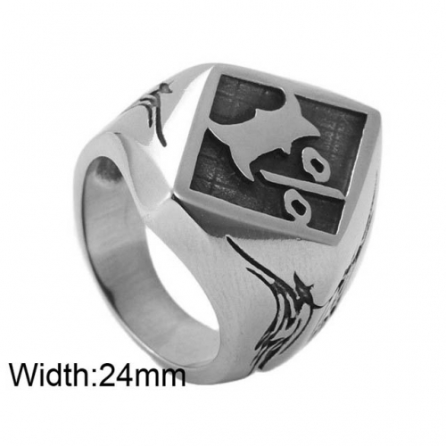 BC Jewelry Wholesale Font Rings Stainless Steel 316L Rings NO.#SJ49R503