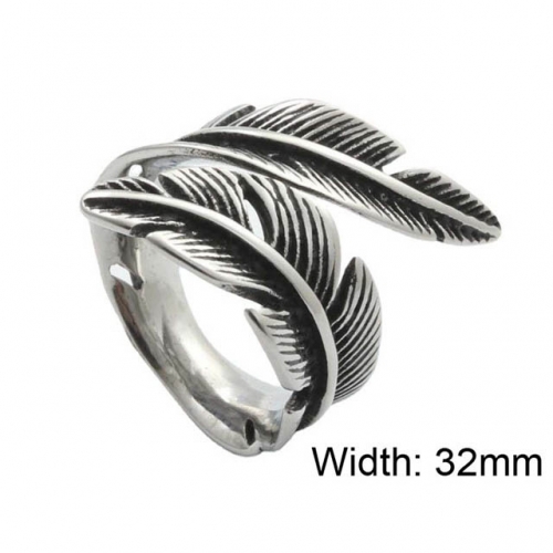 BC Wholesale Stainless Steel 316L Jewelry Open Rings NO.#SJ49R013