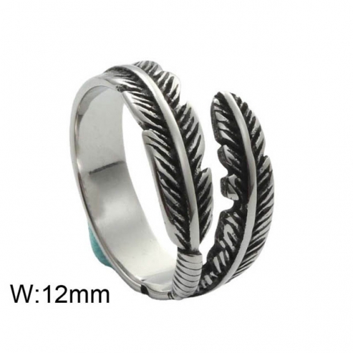 BC Wholesale Stainless Steel 316L Jewelry Open Rings NO.#SJ49R157