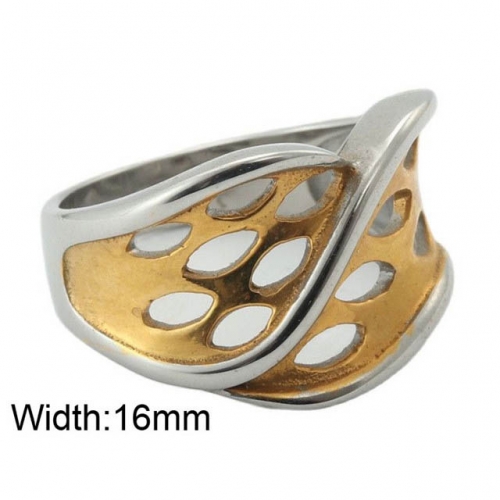 BC Wholesale Hollow Rings Stainless Steel 316L Jewelry Rings NO.#SJ49R498